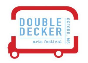A graphic that says "Double Decker Arts Festival | Oxford, MS"